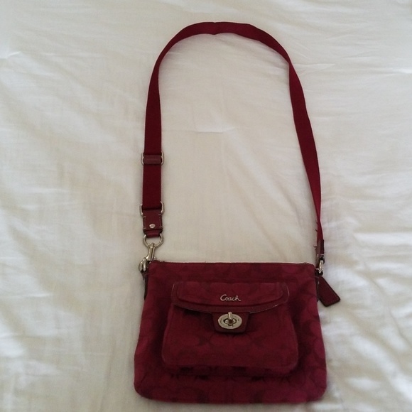 Coach Handbags - Coach red crossbody bag